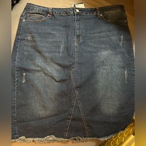 Lane Bryant Denim Stretch Pencil Skirt size 22